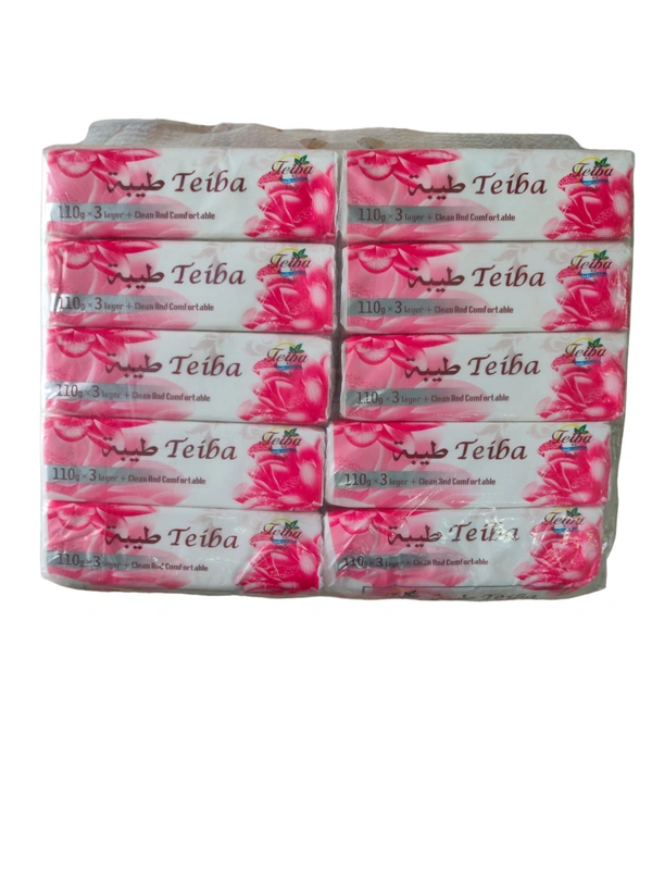 Teiba Tissue 110g 3Layer - 10pc
