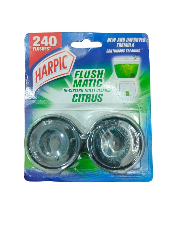 Harpic Flush Matic Toilet Cleaner Citrus 50gx2pc