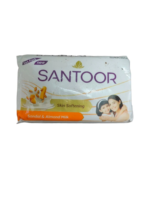 Santoor Skin Softening Sandal & Almond Milk 150g