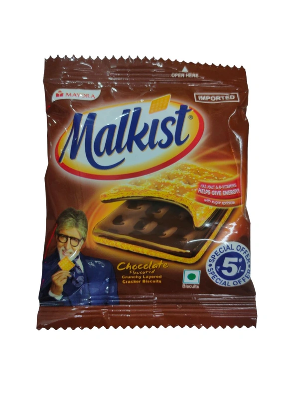 Mayora Malkist Crunchy Cracker Biscuit 15g - Chocolate