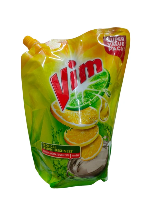 Vim Lemon Dish Wash Liquid Refill - 900ml