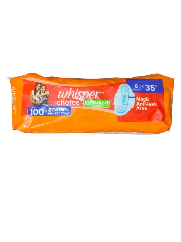 Whisper Choice Regular - 6 Unit