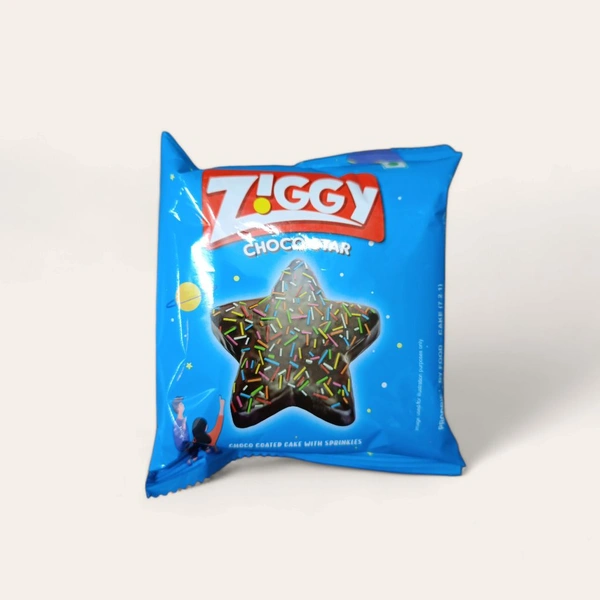 Ziggi Choco Star Cake With Sprinkles - 44g