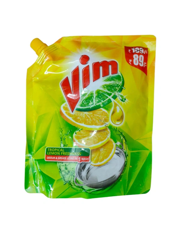 Vim Lemon Dish Wash Liquid Refill - 500ml