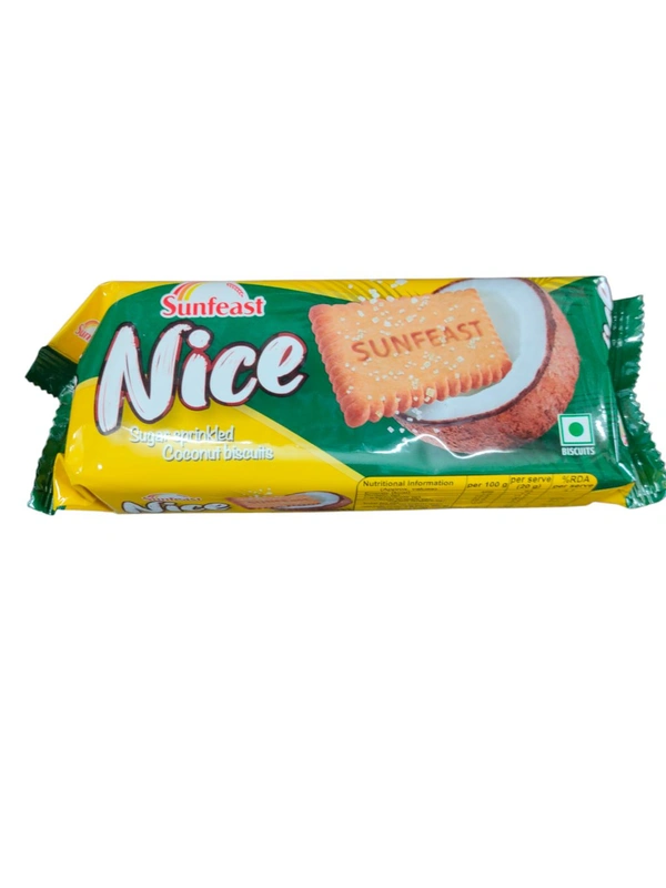 Sunfeast Nice Sugar Sprinkled Coconut Biscuits - 142g