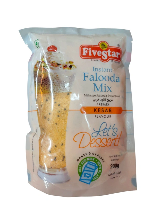 Five Star Falooda Mix 200g - Kesar