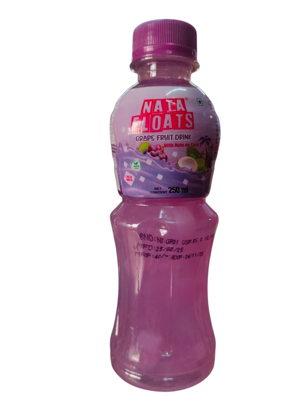 Nata Floats Jelly Juice 250Ml - Grape