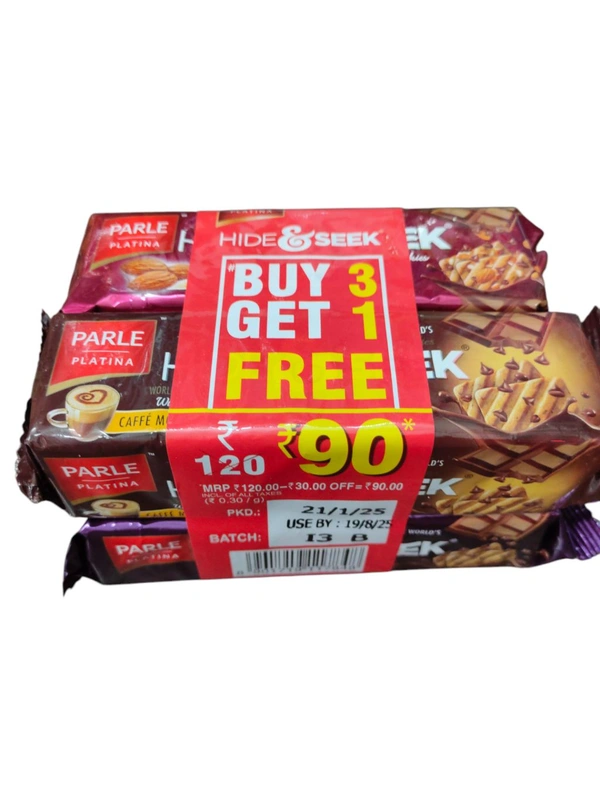 Parle Hide & Seek  Mix Flower Buy 3 Get 1 Free - 400g