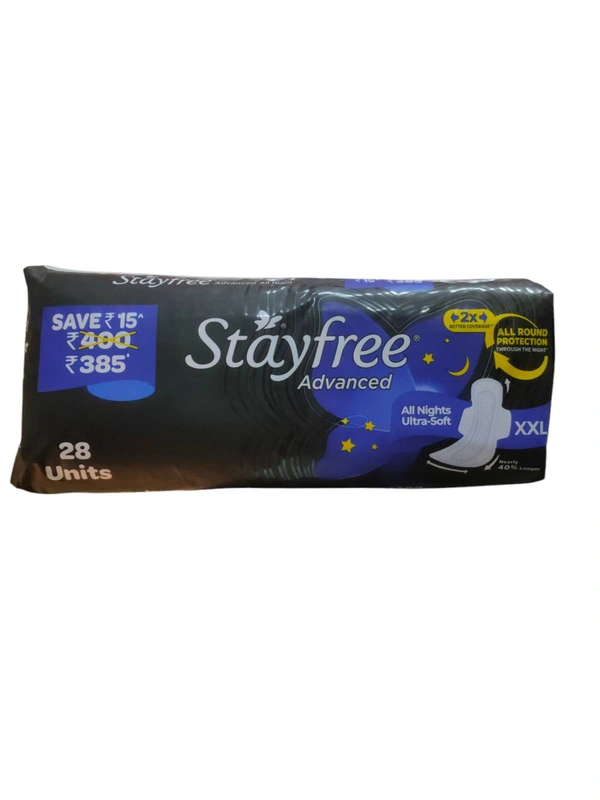 Stayfree Advanced All Night Ultra Soft XXL - 28 Units