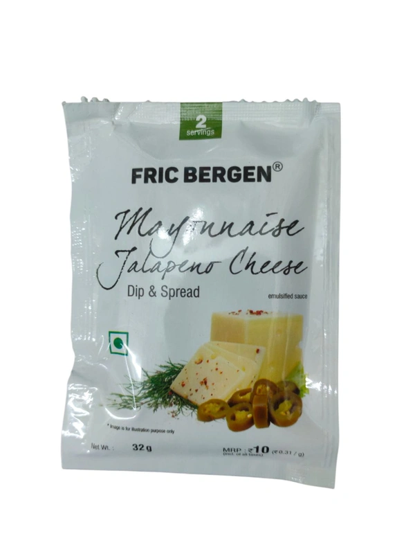Fric Bergen Mayonnaise Jalpano Cheese Dip & Spread - 32g