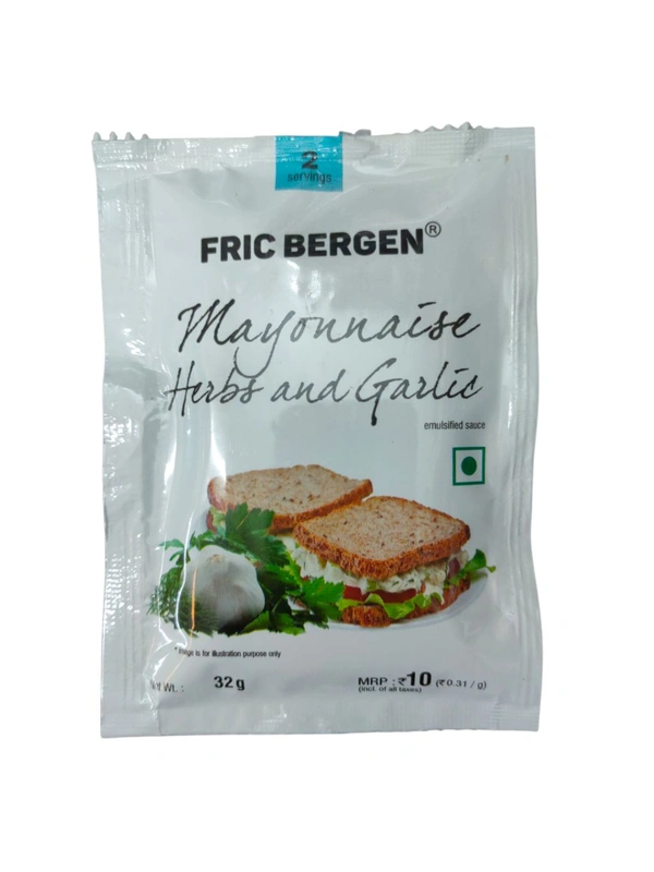 Fric Bergen Mayonnaise Harb & Garlic - 32g