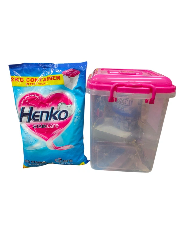 Henko Stain Care Powder - 2kg+Container Free