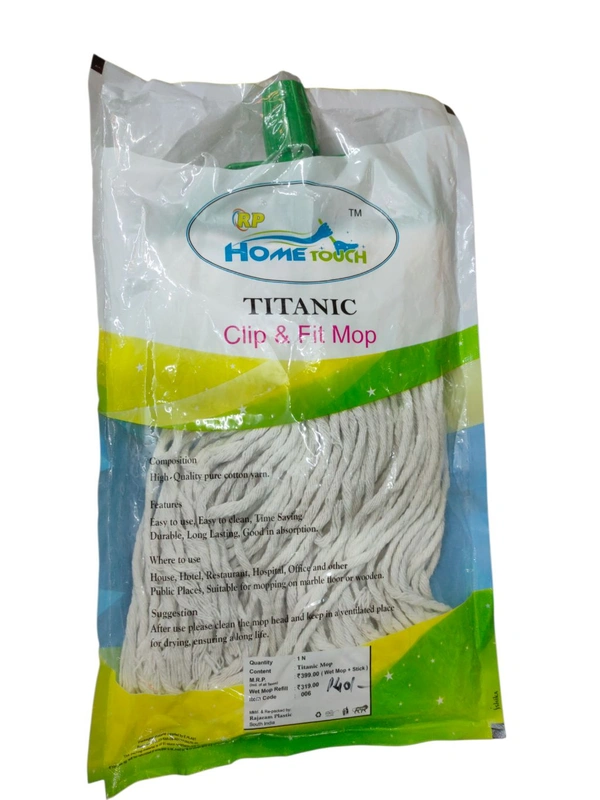 Home Touch Titanic Clip & Fit Mop + Stick
