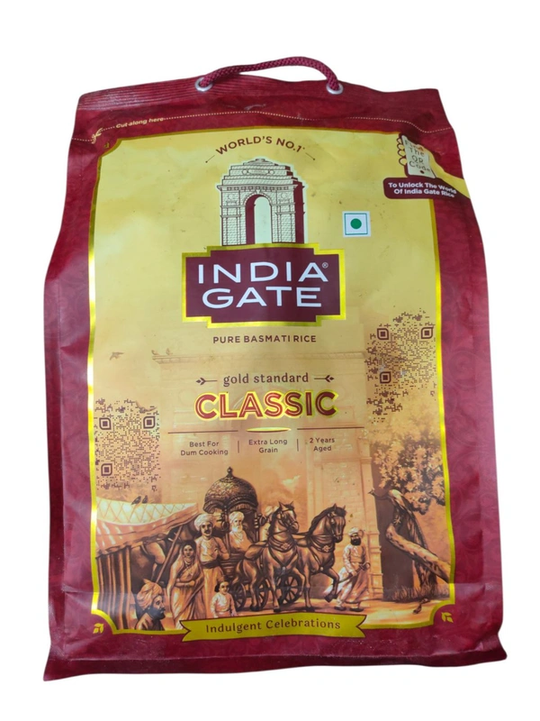 India Gate Classic Pure Basmati Rice - 5kg