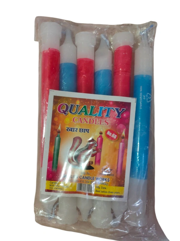 Quality Candles Medium 68No - 6pc