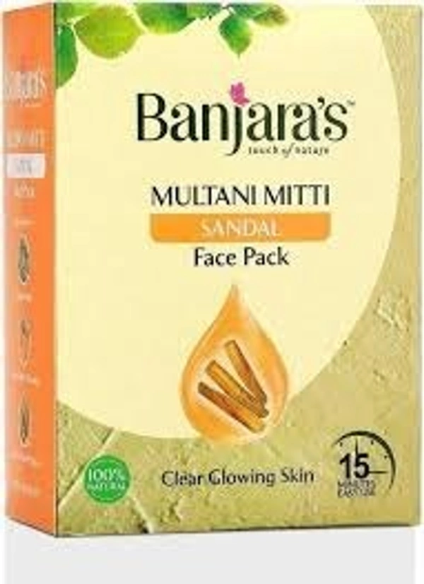 Banjaras Multani Mitti Face Pack 100g - Sandal