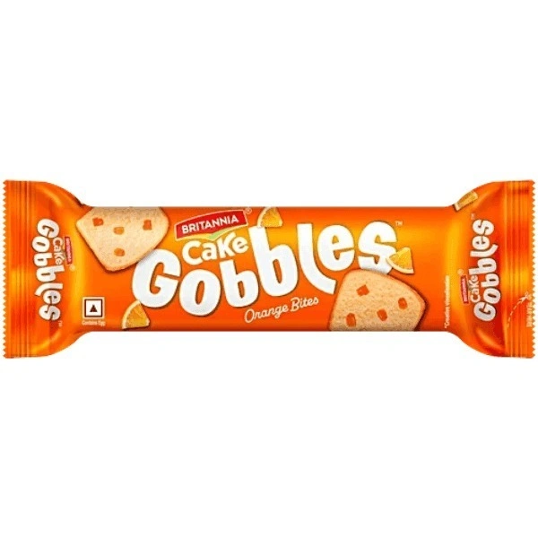 Britannia Cake Gobbles 45g - Orange Bites