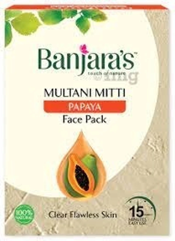 Banjaras Multani Mitti Face Pack 100g - Papaya