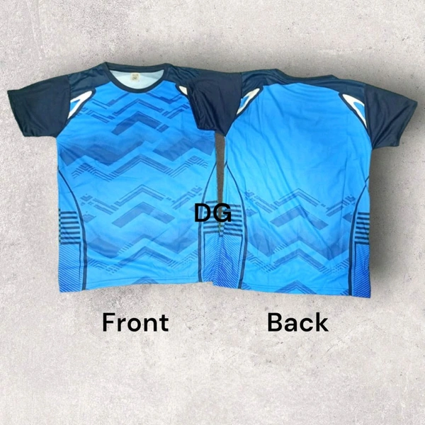 ✅Sports Jersey 
👉Material: Polyster 130 GSM 
👉3 variants 
👉back side *Name and numbers* can be printed with sublimation printing
