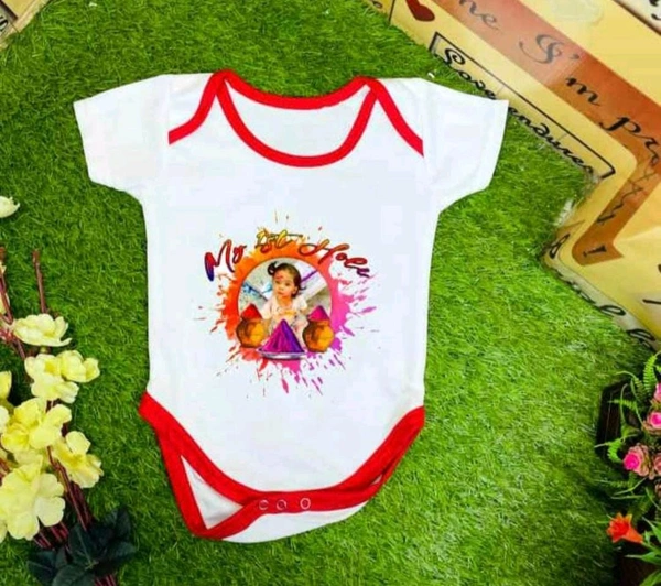 Printed Baby Rompers Blue