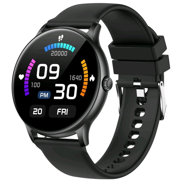 Fire-Boltt Phoenix Smart Watch with Bluetooth Calling 1.38,120+ Sports Modes, 240 * 240 PX High Res with SpO2, Heart Rate Monitoring & IP67 Rating (Black)
