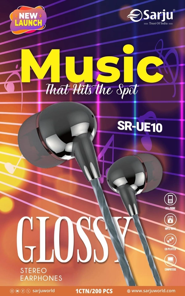  INTRODUCING SARJU UE10 GLOSSY HANDSFREE – NOW AVAILABLE! 💥