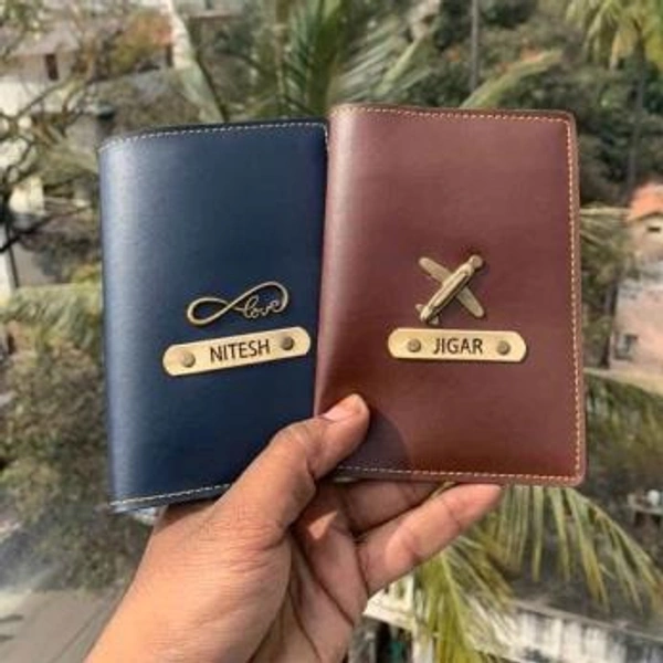 Faux Leather Passport Cover
