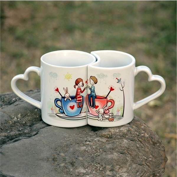 White Couple mugs.