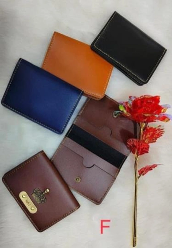 Faux Leather Card Holder