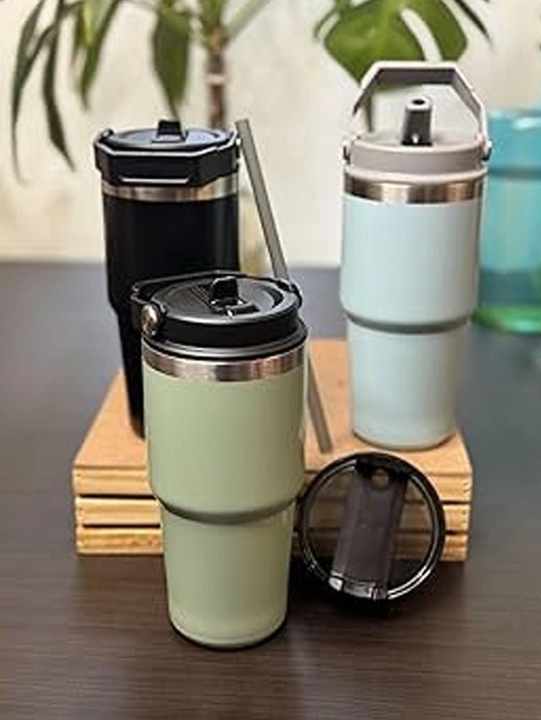 Tumbler 600 ml With Metal Straw