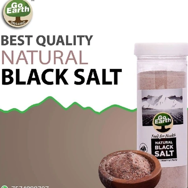 Go Earth Organics Natural Black Salt - 250GM