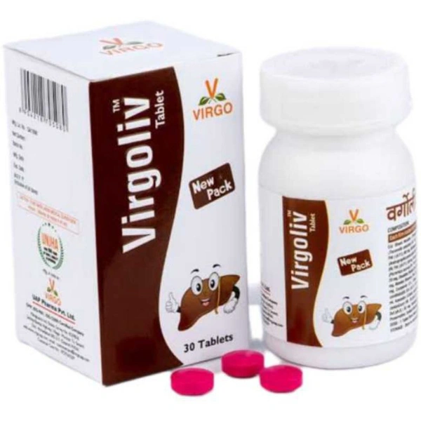 VIRGO UAP PHARMA वर्गोलीव टैबलेट VIRGOLIV TABLET - 30 Tab X 12Pack