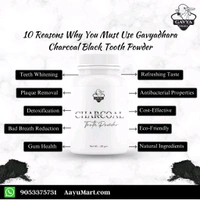 GAVYADHARA Charcoal Black Tooth Powder - 50gm