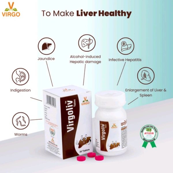 VIRGO UAP PHARMA वर्गोलीव टैबलेट VIRGOLIV TABLET - 30 Tab X 1Pack