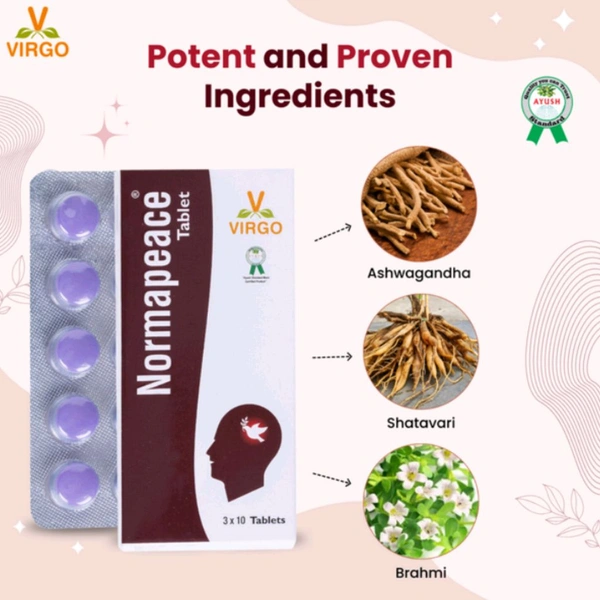 VIRGO UAP PHARMA NORMAPEACE Tablet नोर्मापीस टेबलेट - 30 Tab. X 1Pack
