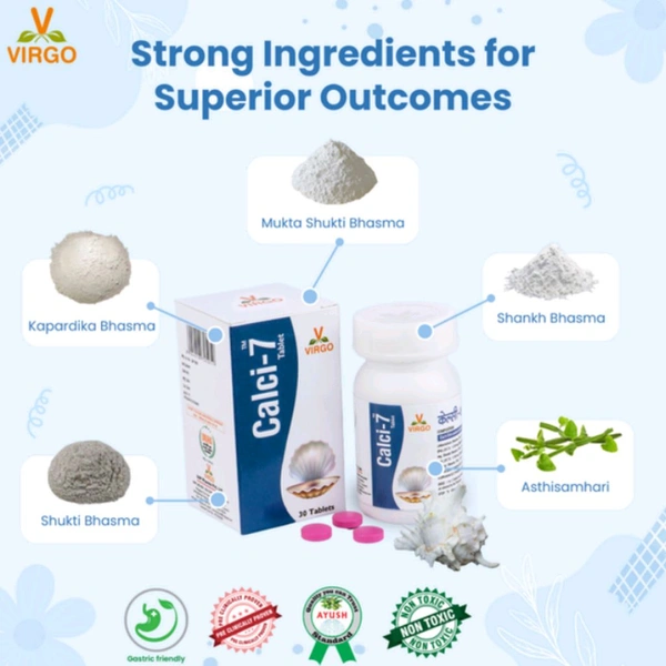 VIRGO UAP PHARMA CALCI-7 TABLET केल्सी-7 टैबलेट - 30 TABLET