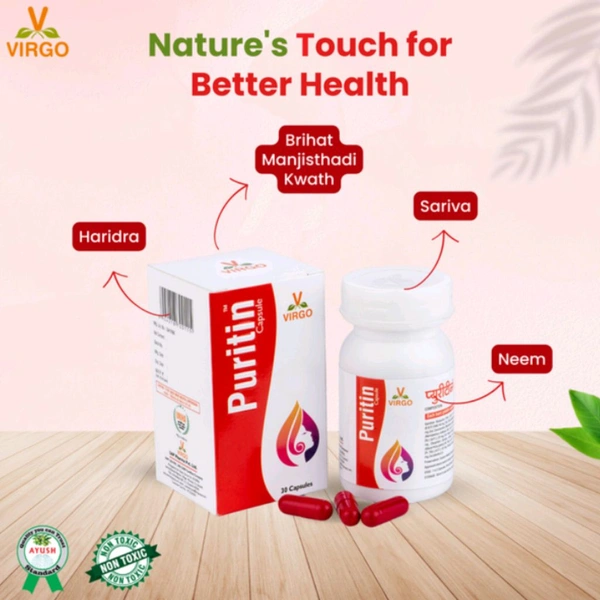 VIRGO UAP PHARMA PURITIN CAPSULE प्यूरीटीन कैप्सूल - 30 Capsule