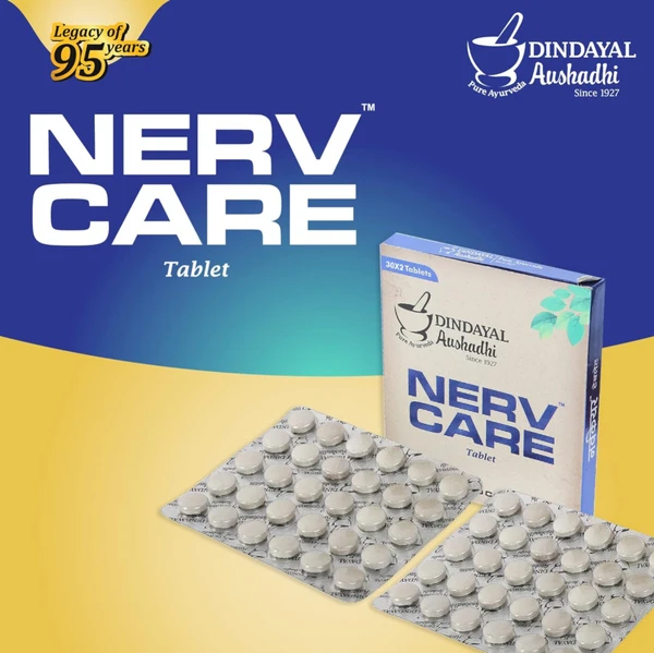 DINDAYAL AUSHDHI NERVCARE TAB - 30 Tablet