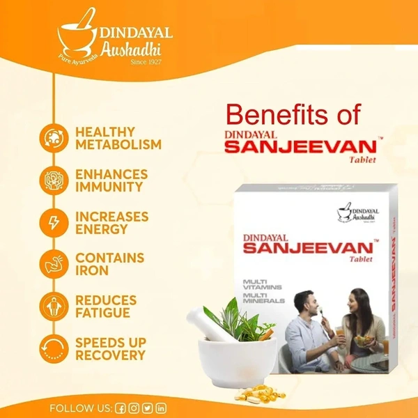 DINDAYAL AUSHDHI SANJEEVAN TABLET - 30 TABLET