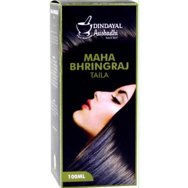 DINDAYAL AUSHDHI MAHA BHRINGRAJ TAILA for HAIR - 100ml X 3Pack