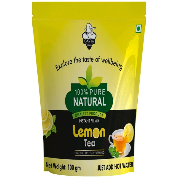 GAVYADHARA Gavyadhara Original & Instant Lemon Tea, 120gm (15 Pouches of 8gms) - 120gm