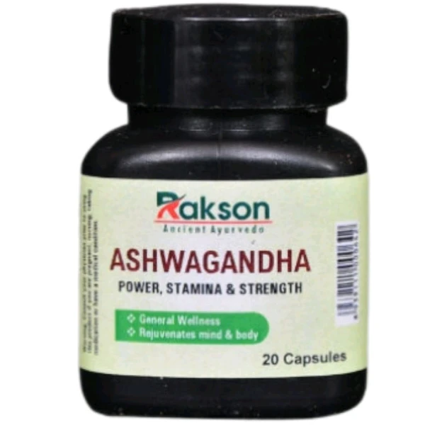 RAKSON Ashwagandha Cap - 20 Cap. X 1Pack