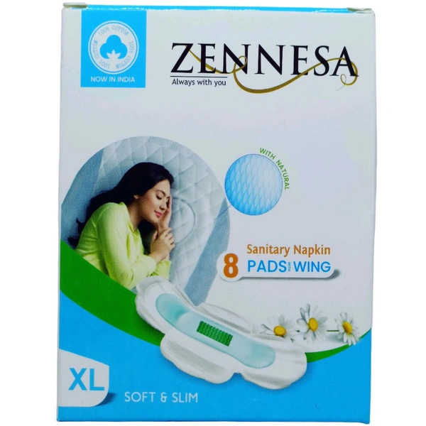 Cotton Sanitary Pad - 8 Pads (XL Size)