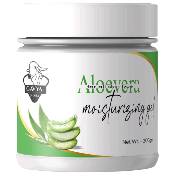 GAVYADHARA Aloevera Rose Moisturizing Gel, 200gm - 200gm