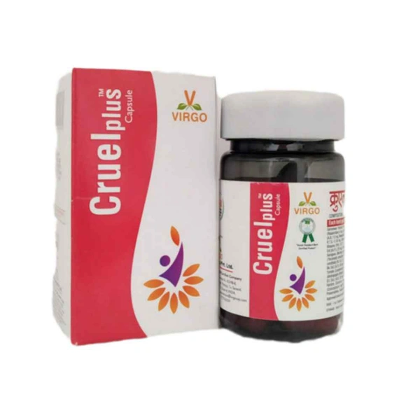 VIRGO UAP PHARMA CRUEL PLUS CAPSULE क्रुएल प्लस कैप्सूल - 30 Cap. X 6Pack