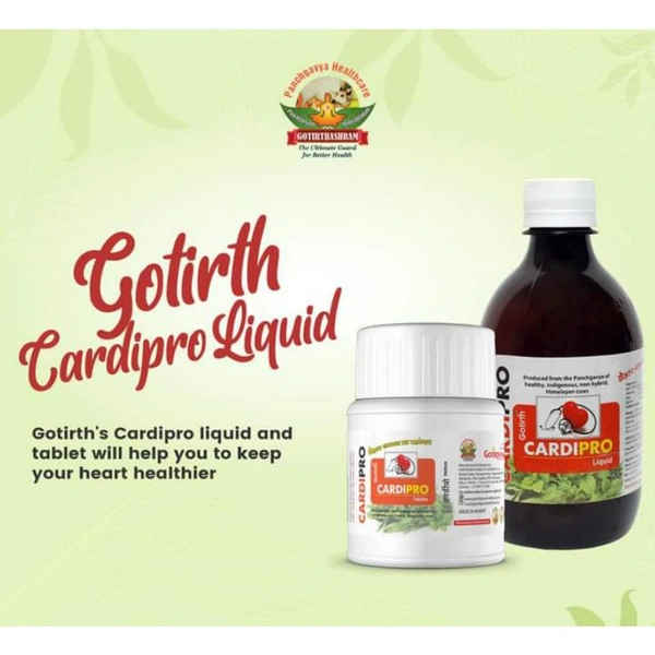 GOTIRTH CARDIPRO कार्डिप्रो (हृदय रोग,कोलेस्ट्रॉल हर) - Liquid 400ml+Tablet 40pc