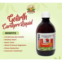 GOTIRTH CARDIPRO कार्डिप्रो (हृदय रोग,कोलेस्ट्रॉल हर) - Liquid 400ml+Tablet 40pc