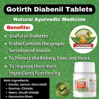 GOTIRTH DIABENIL डायबेनिल (मधुमेह रोगहर) - Liquid 400ml+Tablet 40pc