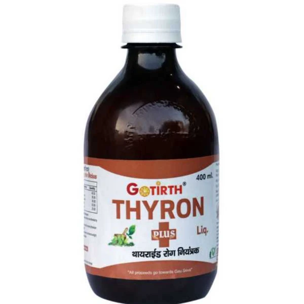 GOTIRTH THYRON थायरॉन (थायराइड रोग नियंत्रक) - Liquid 400ml+Tablet 40pc