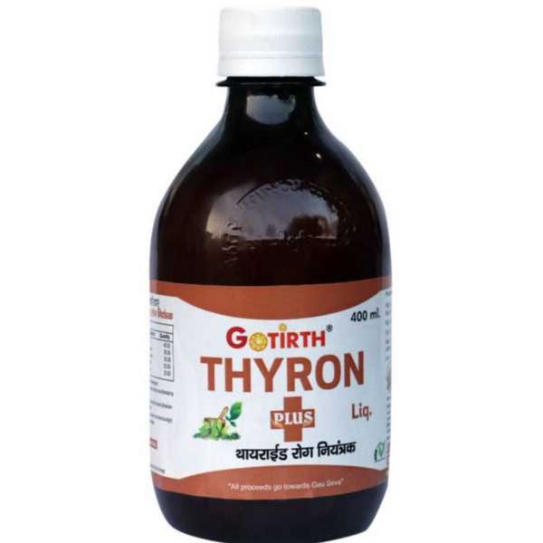 GOTIRTH  THYRON थायरॉन (थायराइड रोग नियंत्रक)  - Liquid 400ml+Tablet 40pc